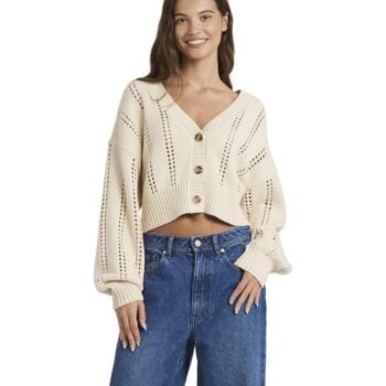 Roxy Sunlaced Cardi Parchment. Roxy Knitwears in Womens Knitwears & Womens Jackets, Jumpers & Knits. Code: 26B071672