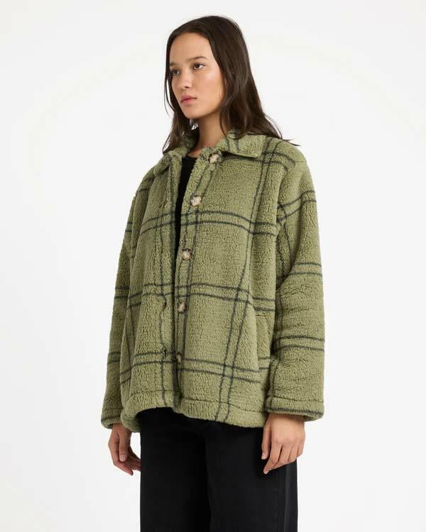 Volcom Supa Sonical Shacket Moss Stone. Volcom Jackets in Womens Jackets & Womens Jackets, Jumpers & Knits. Code: B1542504