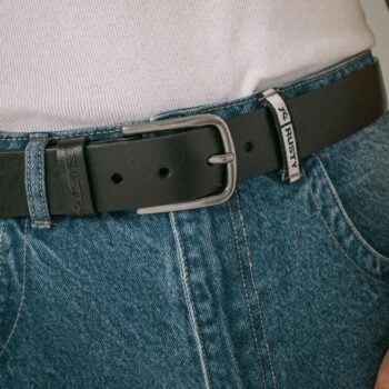 Rusty Low River Leather Belt Black. Rusty Belts in Mens Belts & Mens Accessories. Code: BEM0549