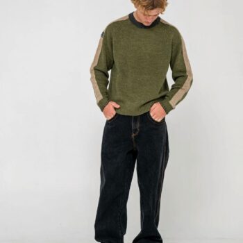 Rusty Fishermans Boxy Knitted C Shadow Army. Rusty Knitwears in Mens Knitwears & Mens Jackets, Jumpers & Knits. Code: CKM0387