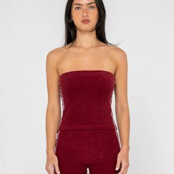 Rusty Lamar Towelling Skimmer T Burgundy. Rusty Tees in Womens Tees & Womens T-shirts & Singlets. Code: FSL0779