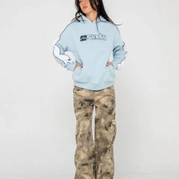 Rusty Hailstone Oversized Hoode Retro Blue. Rusty Knitwears in Womens Knitwears & Womens Jackets, Jumpers & Knits. Code: FTL0883