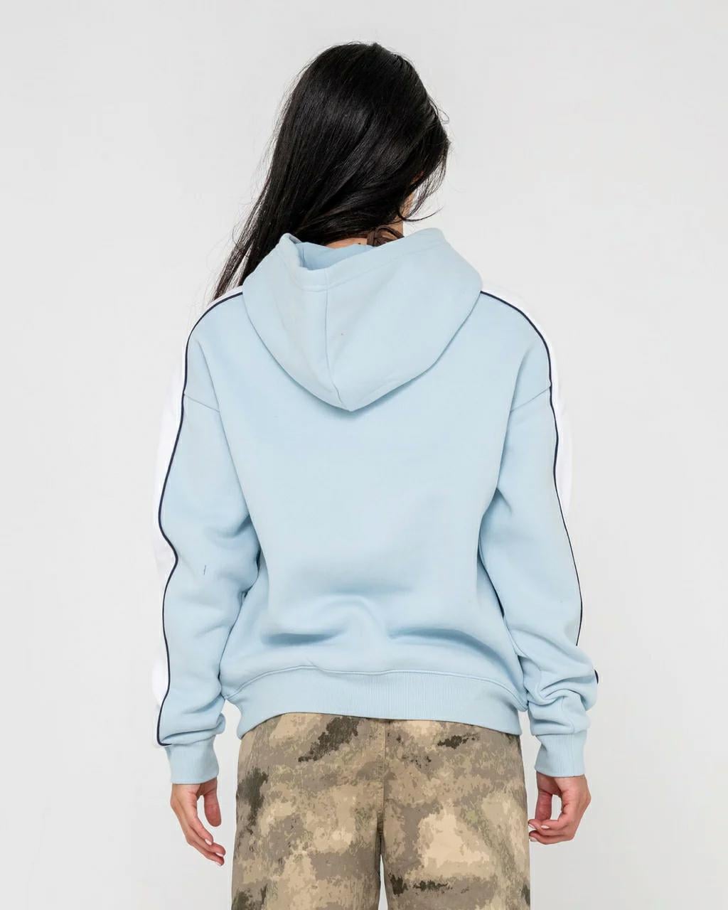Rusty Hailstone Oversized Hoode Retro Blue. Rusty Hoodies in Womens Hoodies & Womens Jackets, Jumpers & Knits. Code: FTL0883