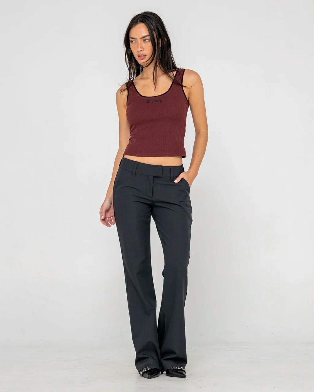 Rusty Finance Mummy Low Rise Su Black. Rusty Pants in Womens Pants & Womens Pants & Jeans. Code: PAL1457
