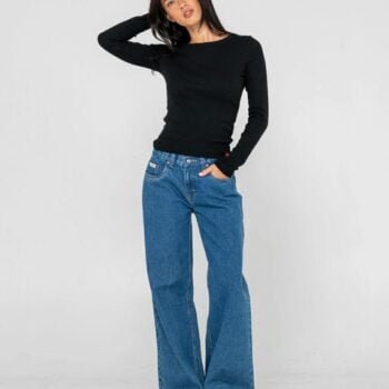 Rusty Wendy Wide Low Rise Denim Middy Blue. Rusty Jeans in Womens Jeans & Womens Pants & Jeans. Code: PAL1465