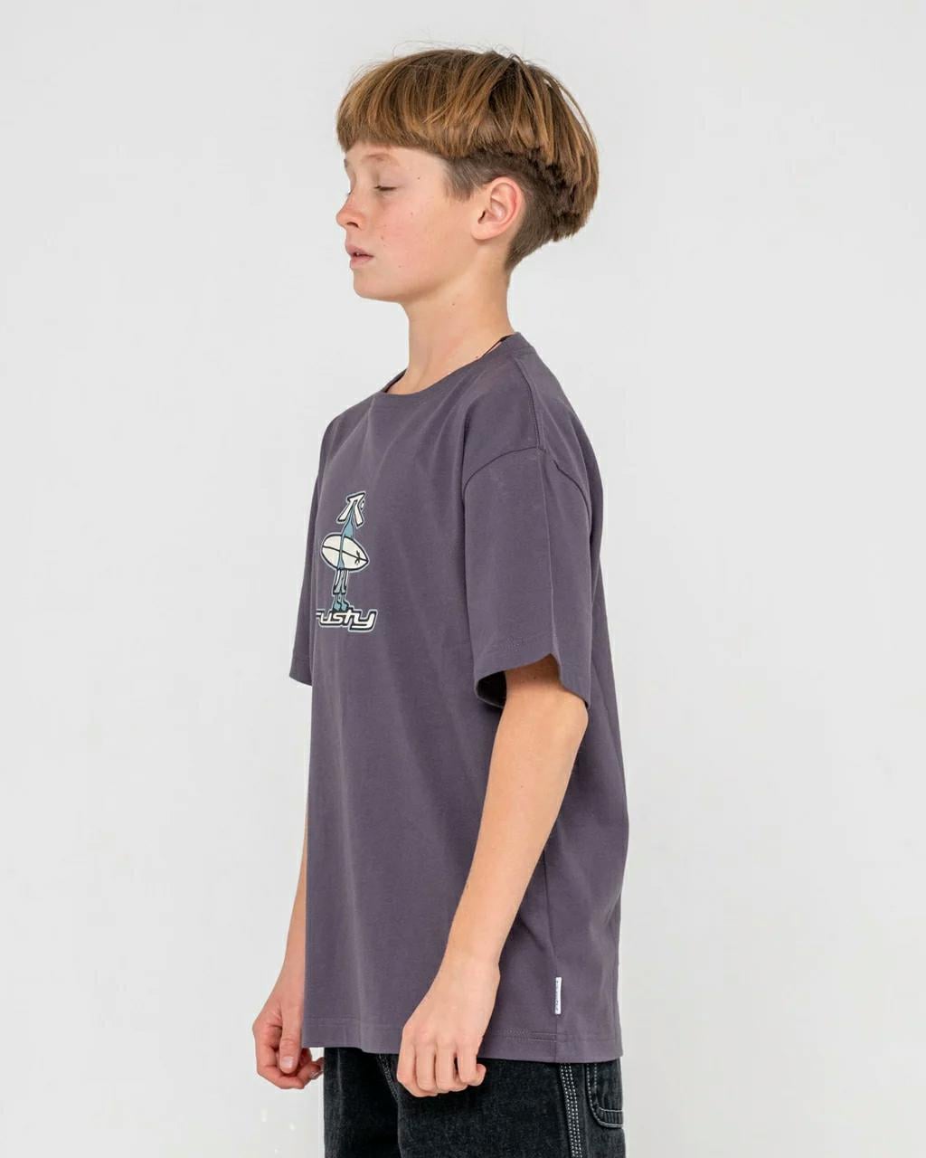 Rusty Dr. Dot Short Sleeve Tee Coal. Rusty Tees in Boys Tees & Boys T-shirts & Singlets. Code: TTB0838