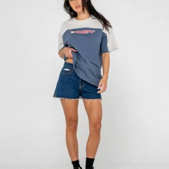 Rusty Archived Ops Oversize Sho China Blue. Rusty Tees in Womens Tees & Womens T-shirts & Singlets. Code: TTL1483