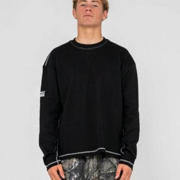 Rusty Slack Jack Long Sleeve He Black. Rusty Tees - Long Sleeve in Mens Tees - Long Sleeve & Mens T-shirts & Singlets. Code: TTM3066