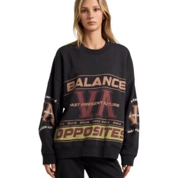 Rvca Puck It Pullover Washed Black. Rvca Sweats in Womens Sweats & Womens Jackets, Jumpers & Knits. Code: UVJFT00155