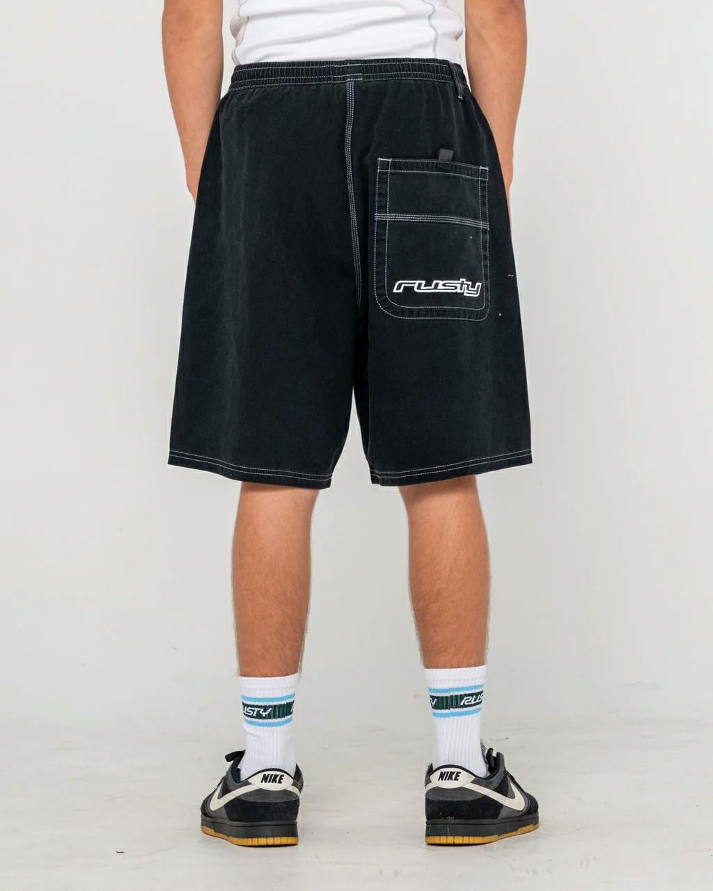 Rusty Flip Daddy Elastic Baggy Black. Rusty Walkshorts - Fitted Waist in Mens Walkshorts - Fitted Waist & Mens Shorts. Code: WKM1243