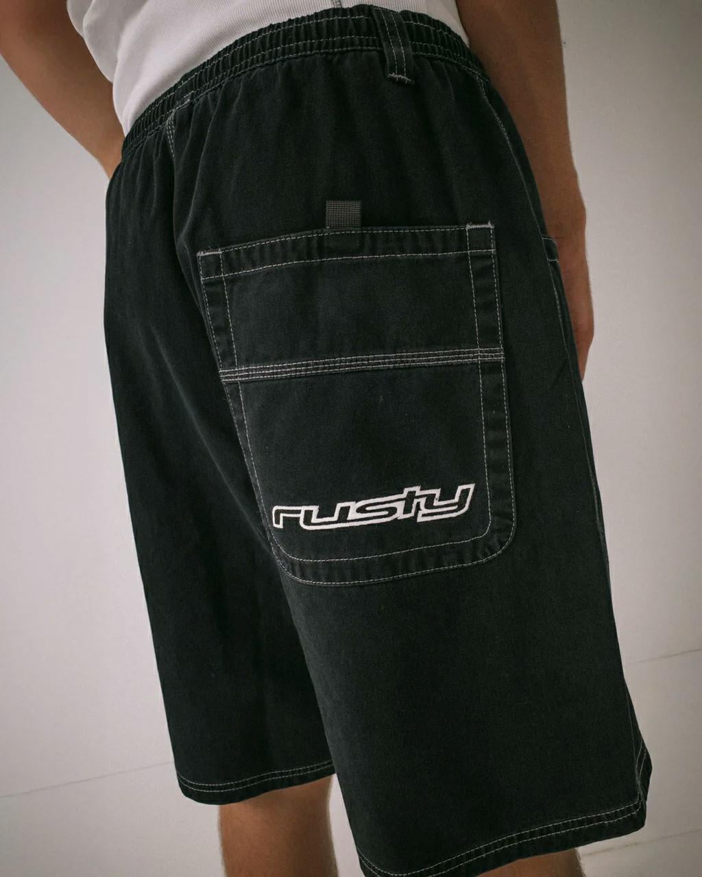 Rusty Flip Daddy Elastic Baggy Black. Rusty Walkshorts - Fitted Waist in Mens Walkshorts - Fitted Waist & Mens Shorts. Code: WKM1243