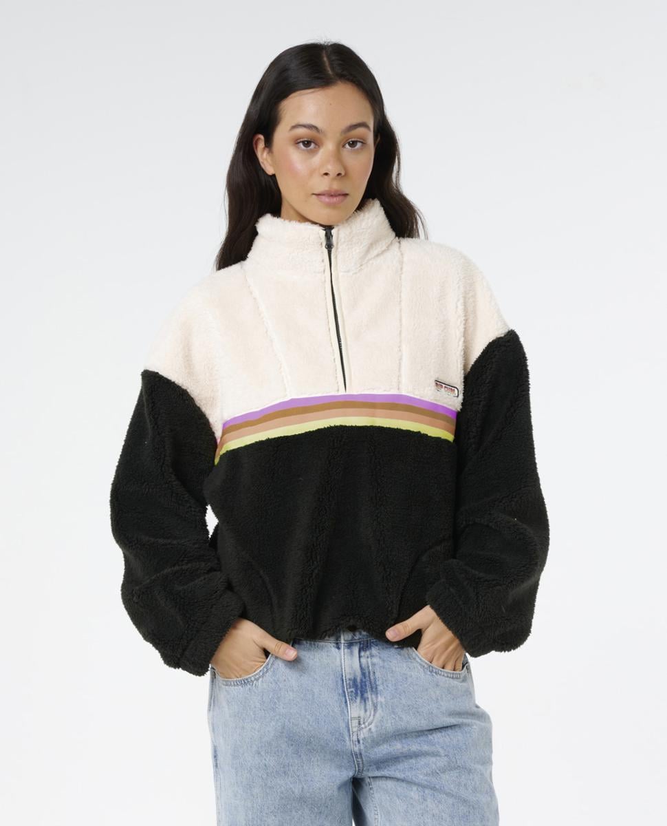 Rip Curl Surf Revival Polar Fleece Washed Black Rainbow. Rip Curl Sweats in Womens Sweats & Womens Jackets, Jumpers & Knits. Code: 0AEWFL