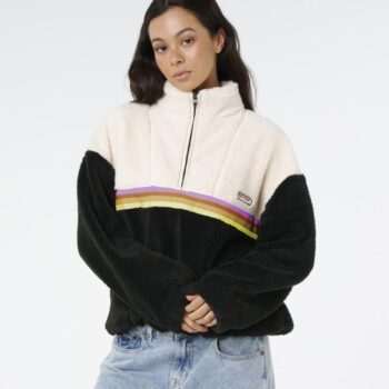 Rip Curl Surf Revival Polar Fleece Washed Black Rainbow. Rip Curl Sweats in Womens Sweats & Womens Jackets, Jumpers & Knits. Code: 0AEWFL