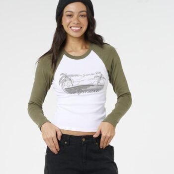 Rip Curl Catalina Island L/s Tee Military Green. Rip Curl Tees - Long Sleeve in Womens Tees - Long Sleeve & Womens T-shirts & Singlets. Code: 0NWWTE