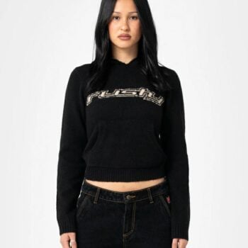 Rusty Intro Sofia Knitted Hood Black. Rusty Knitwears in Womens Knitwears & Womens Jackets, Jumpers & Knits. Code: CKL0529