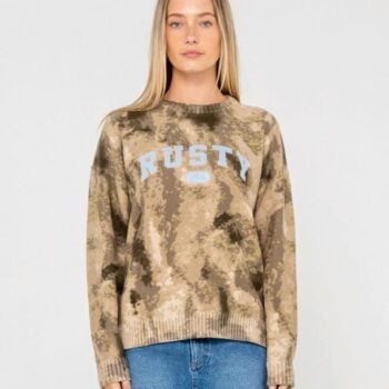 Rusty Camoozy Knitted Crew Camo. Rusty Knitwears in Womens Knitwears & Womens Jackets, Jumpers & Knits. Code: CKL0539
