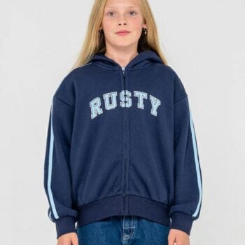Rusty Girls Team Varsity Zip Th Navy. Rusty Hoodies in Girls Hoodies & Girls Jackets, Jumpers & Knits. Code: FTG0891