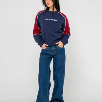 Rusty South Of The River Os Cre Navy / Red. Rusty Knitwears in Womens Knitwears & Womens Jackets, Jumpers & Knits. Code: FTL0873