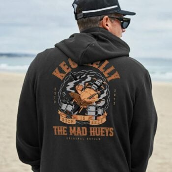 The Mad Hueys Kegs Kelly Ls Hood Vintage Black. The Mad Hueys Hoodies in Mens Hoodies & Mens Jackets, Jumpers & Knits. Code: H226M08004
