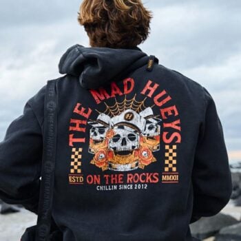 The Mad Hueys Triple On The Rocks Ls Ho Washed Black. The Mad Hueys Hoodies in Mens Hoodies & Mens Jackets, Jumpers & Knits. Code: H226M08007