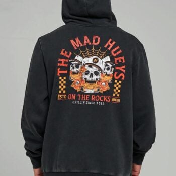 The Mad Hueys Triple On The Rocks Ls Ho Washed Black. The Mad Hueys Hoodies in Mens Hoodies & Mens Jackets, Jumpers & Knits. Code: H226M08007