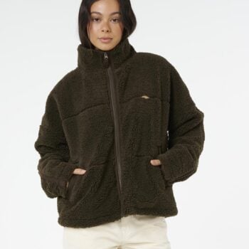 Rip Curl Cala Nights Sherpa Jacket Black Olive. Rip Curl Jackets in Womens Jackets & Womens Jackets, Jumpers & Knits. Code: 02VWJA