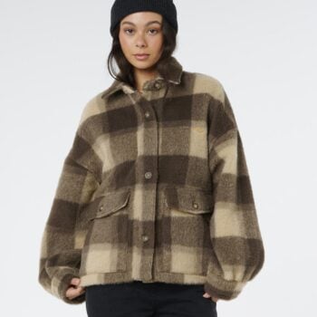 Rip Curl Cala Nights Check Jacket Khaki. Rip Curl Jackets in Womens Jackets & Womens Jackets, Jumpers & Knits. Code: 02XWJA