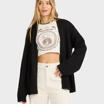 Billabong Soft Sun Cardi Black Pebble. Billabong Knitwears in Womens Knitwears & Womens Jackets, Jumpers & Knits. Code: 24B074501
