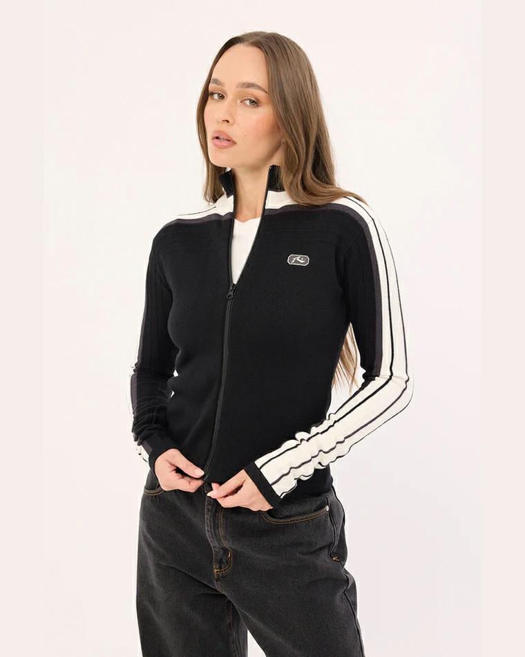Rusty Daddy Gb Zip Thru Skimmer Black. Rusty Knitwears in Womens Knitwears & Womens Jackets, Jumpers & Knits. Code: CKL0524