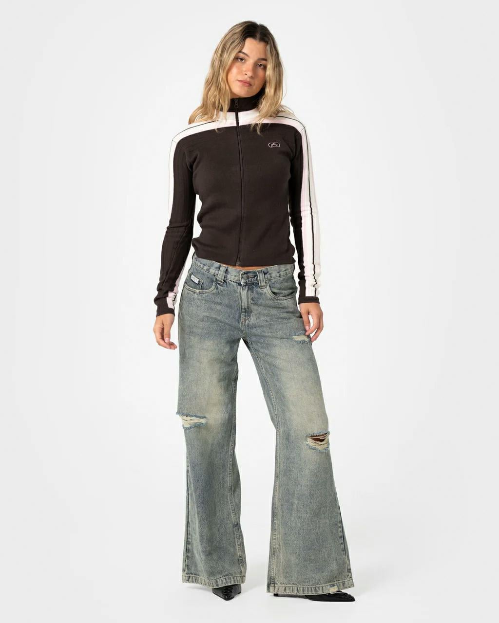 Rusty Daddy Gb Zip Thru Skimmer Java. Rusty Knitwears in Womens Knitwears & Womens Jackets, Jumpers & Knits. Code: CKL0524
