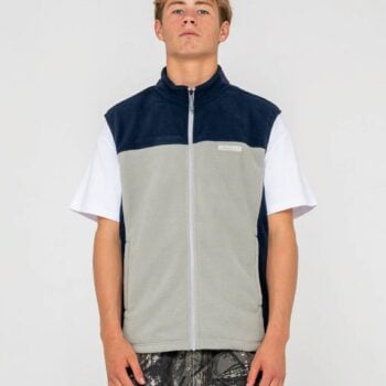 Rusty On The Run Tech Fleece Vest Stone Grey. Rusty Sweats in Mens Sweats & Mens Jackets, Jumpers & Knits. Code: FTM1121