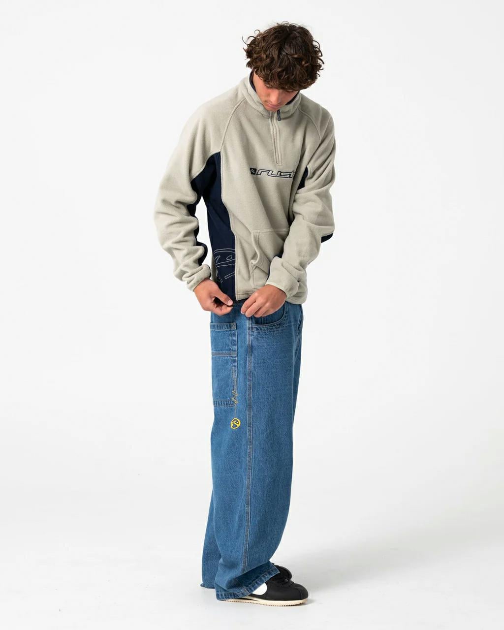 Rusty Blizzard Quarter Zip Pola Abbey Stone. Rusty Sweats in Mens Sweats & Mens Jackets, Jumpers & Knits. Code: FTM1191