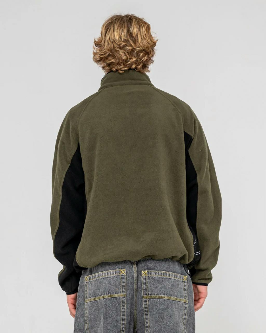 Rusty Blizzard Quarter Zip Pola Army Green. Rusty Sweats in Mens Sweats & Mens Jackets, Jumpers & Knits. Code: FTM1191