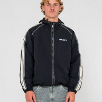 Rusty Lock Out Hooded Jacket Black. Rusty Jackets in Mens Jackets & Mens Jackets, Jumpers & Knits. Code: JKM0573
