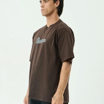 Afends Labyrinth Boxy Tee Washed Coffee. Afends Tees in Mens Tees & Mens T-shirts & Singlets. Code: M262011