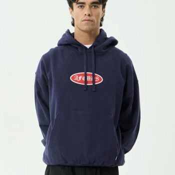 Afends Supply Pull On Hood Washed Deep Sea. Afends Sweats in Mens Sweats & Mens Jackets, Jumpers & Knits. Code: M262510