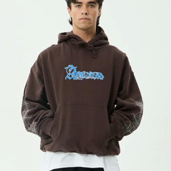 Afends Labyrinth Boxy Hood Washed Coffee. Afends Sweats in Mens Sweats & Mens Jackets, Jumpers & Knits. Code: M262516