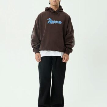 Afends Labyrinth Boxy Hood Washed Coffee. Afends Sweats in Mens Sweats & Mens Jackets, Jumpers & Knits. Code: M262516