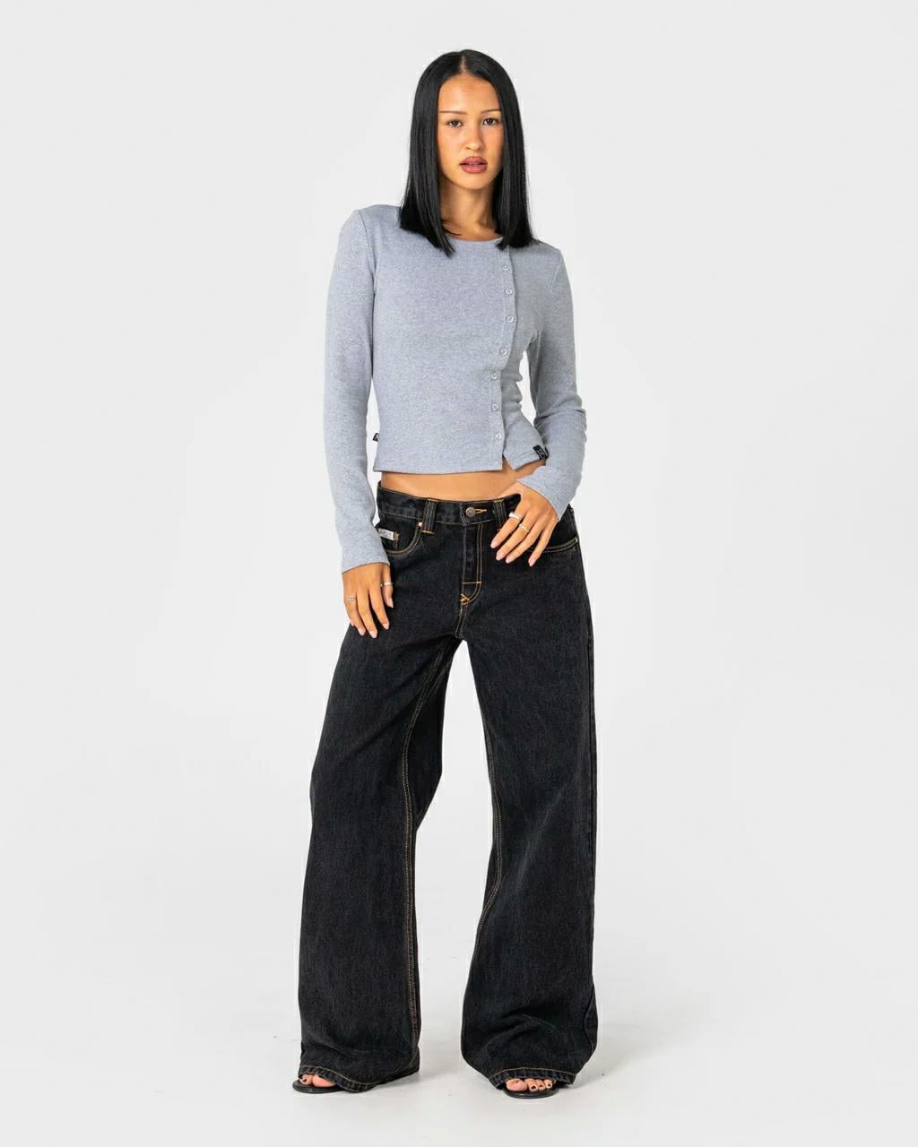 Rusty Wendy Wide Low Rise Denim Black Out. Rusty Jeans in Womens Jeans & Womens Pants & Jeans. Code: PAL1465