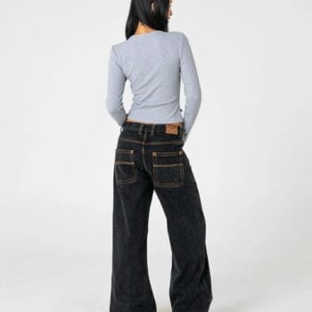 Rusty Wendy Wide Low Rise Denim Black Out. Rusty Jeans in Womens Jeans & Womens Pants & Jeans. Code: PAL1465