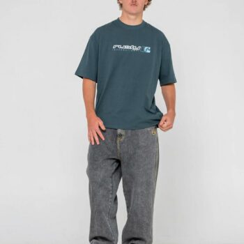 Rusty Jetsetter Short Sleeve Te Deep Teal. Rusty Tees in Mens Tees & Mens T-shirts & Singlets. Code: TTM2934