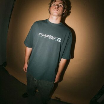 Rusty Jetsetter Short Sleeve Te Deep Teal. Rusty Tees in Mens Tees & Mens T-shirts & Singlets. Code: TTM2934