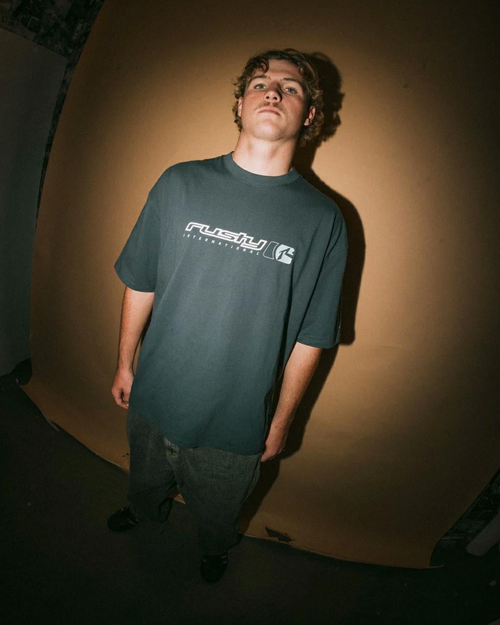 Rusty Jetsetter Short Sleeve Te Deep Teal. Rusty Tees in Mens Tees & Mens T-shirts & Singlets. Code: TTM2934