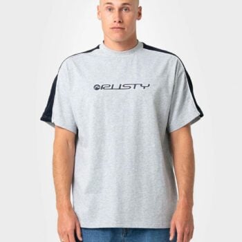 Rusty Alonso 3.0 Short Sleeve T Grey Marle. Rusty Tees in Mens Tees & Mens T-shirts & Singlets. Code: TTM3078