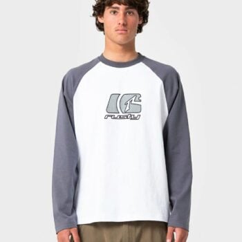 Rusty Watto Long Sleeve Tee White. Rusty Singlets & Tanks in Mens Singlets & Tanks & Mens T-shirts & Singlets. Code: TTM3080