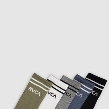 Rvca Union - 5 Pack Socks For Men Multi. Rvca Socks, Underwear, Pyjamas in Mens Socks, Underwear, Pyjamas & Mens Footwear. Code: UVYAA00109