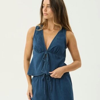 Afends Palmer Sleeveless Top Ink. Afends Fashion Tops in Womens Fashion Tops & Womens T-shirts & Singlets. Code: W262104