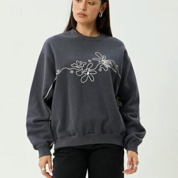 Afends Locket Crew Neck Charcoal. Afends Sweats in Womens Sweats & Womens Jackets, Jumpers & Knits. Code: W262502