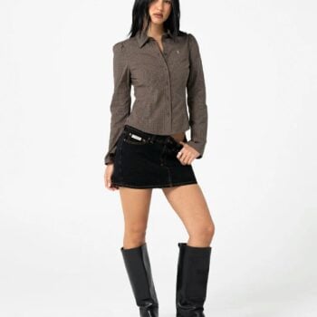 Rusty Missy May Long Sleeve Shi Java Plaid. Rusty Shirts - Short Sleeve in Womens Shirts - Short Sleeve & Womens Shirts. Code: WSL0879