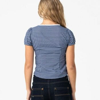 Rusty Peggy Sue Button Down Blo Blue Plaid. Rusty Shirts - Short Sleeve in Womens Shirts - Short Sleeve & Womens Shirts. Code: WSL0883